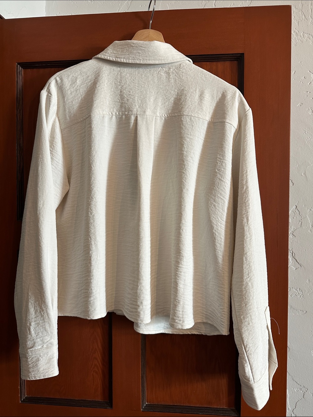 Lush Cream Women’s Button-Down Shirt - Picture 2 of 3